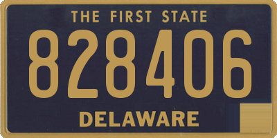 DE license plate 828406