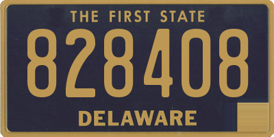 DE license plate 828408