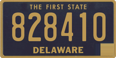 DE license plate 828410