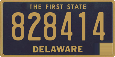 DE license plate 828414