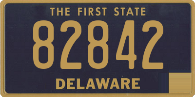 DE license plate 82842