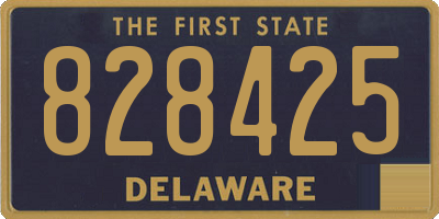 DE license plate 828425