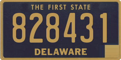 DE license plate 828431