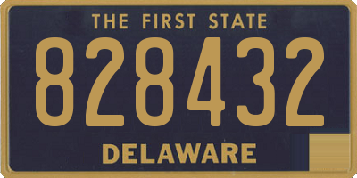 DE license plate 828432