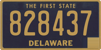 DE license plate 828437