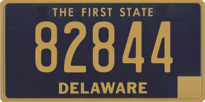 DE license plate 82844