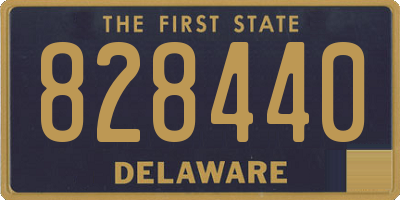 DE license plate 828440