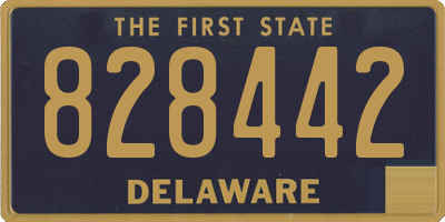 DE license plate 828442
