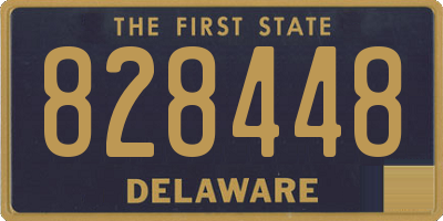 DE license plate 828448