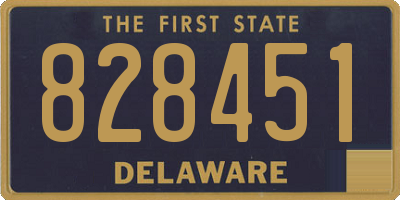 DE license plate 828451