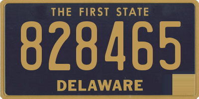 DE license plate 828465