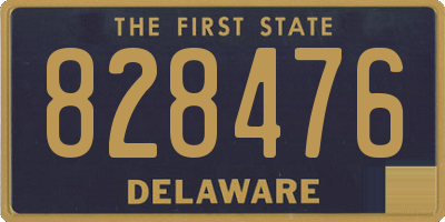 DE license plate 828476
