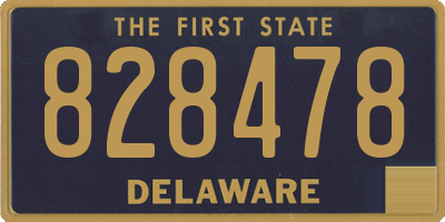 DE license plate 828478