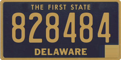 DE license plate 828484