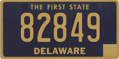 DE license plate 82849