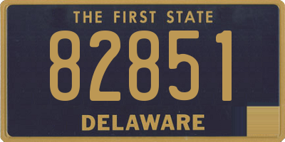 DE license plate 82851