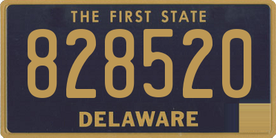 DE license plate 828520