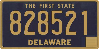 DE license plate 828521