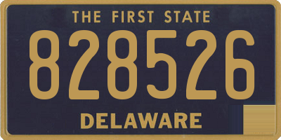 DE license plate 828526