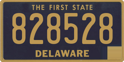 DE license plate 828528