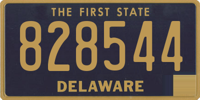 DE license plate 828544