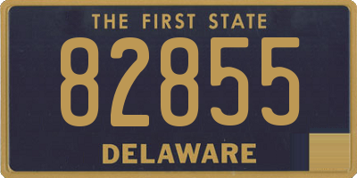 DE license plate 82855