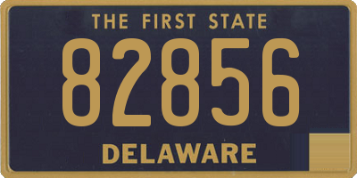 DE license plate 82856