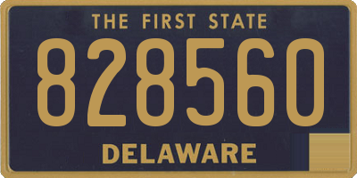 DE license plate 828560