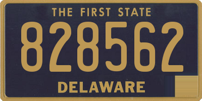 DE license plate 828562