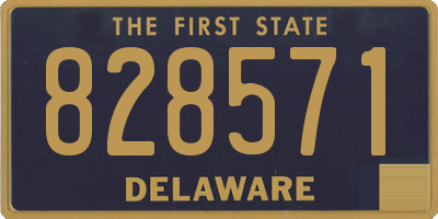 DE license plate 828571