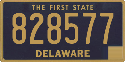 DE license plate 828577