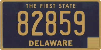 DE license plate 82859