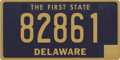 DE license plate 82861