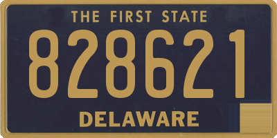 DE license plate 828621