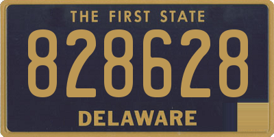 DE license plate 828628