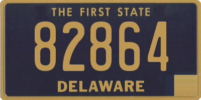DE license plate 82864