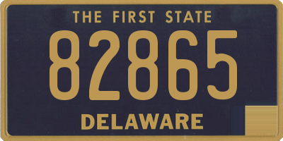 DE license plate 82865