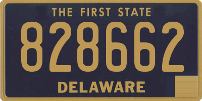 DE license plate 828662