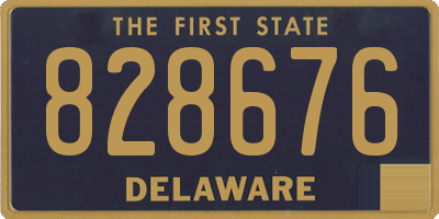 DE license plate 828676