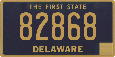 DE license plate 82868