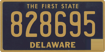 DE license plate 828695