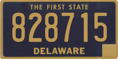 DE license plate 828715