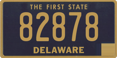 DE license plate 82878