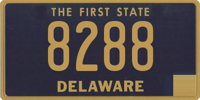 DE license plate 8288