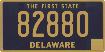 DE license plate 82880