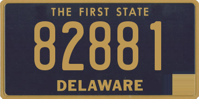 DE license plate 82881