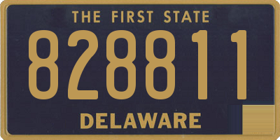 DE license plate 828811