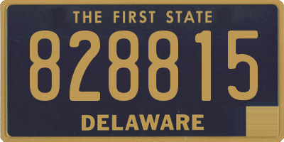 DE license plate 828815