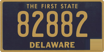 DE license plate 82882