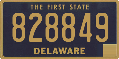 DE license plate 828849